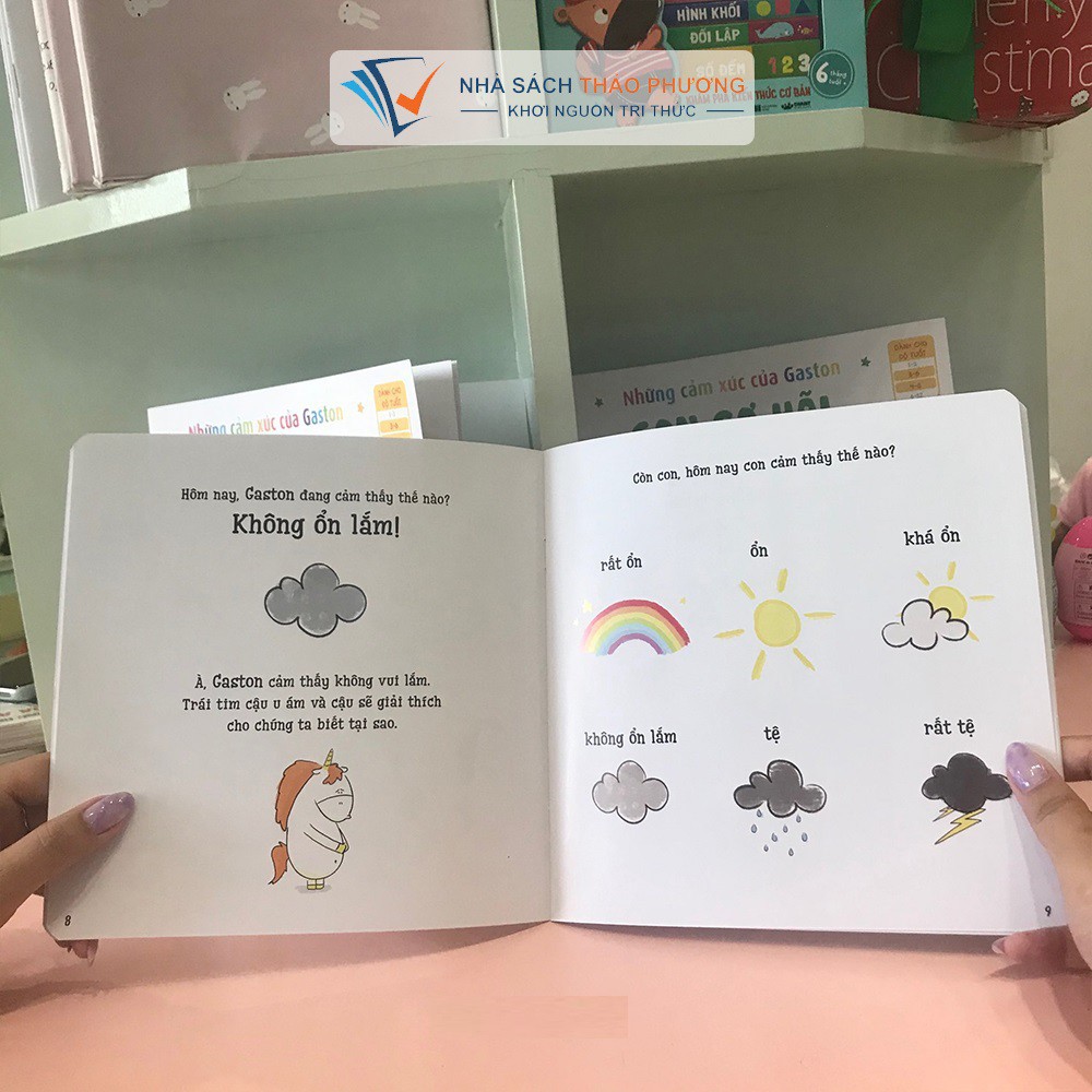 Sách Ehon thông minh cảm xúc -  Những cảm xúc của Gaston: Con rất phấn khích