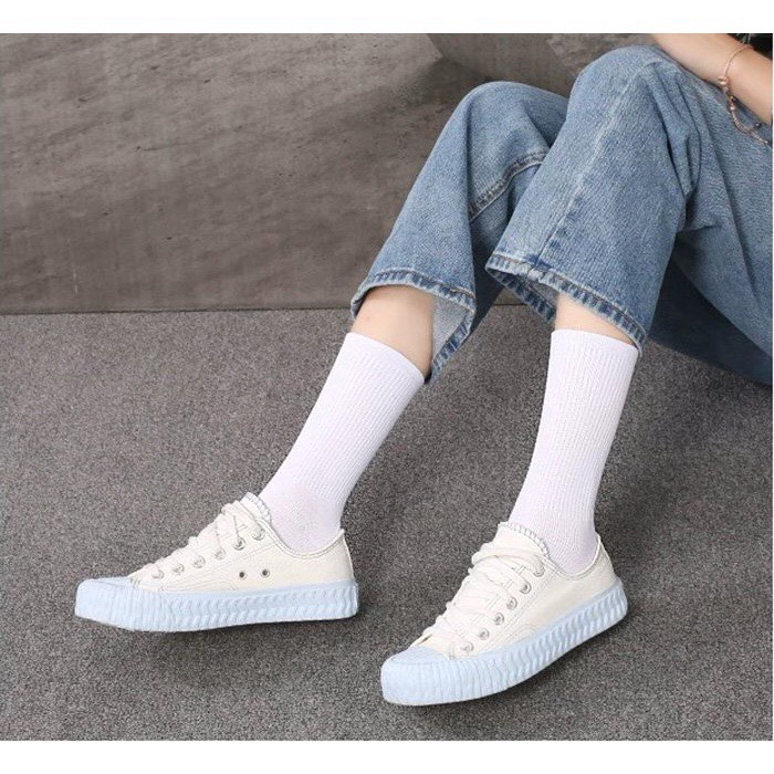 Tất cổ cao unisex , vớ nam nữ màu trơn basic SLYOUR