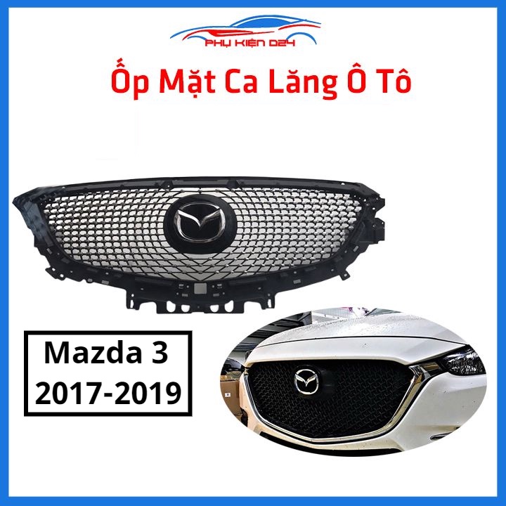 Mặt ca lăng, calang sao rơi Mazda 3 2017-2018-2019 trang trí làm đẹp xe
