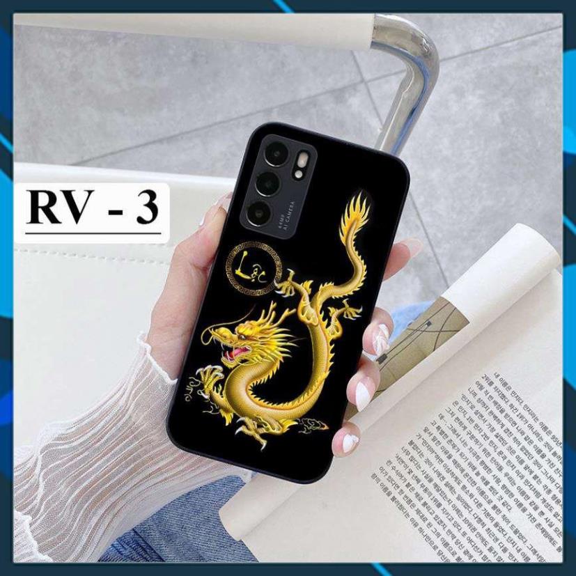 Ốp lưng Oppo A54/A55 - Oppo A74/A95 - Oppo A94 - Oppo Reno 4/4 Pro - Reno 5 - Reno 6/6z in hình Rồng Vàng 3D