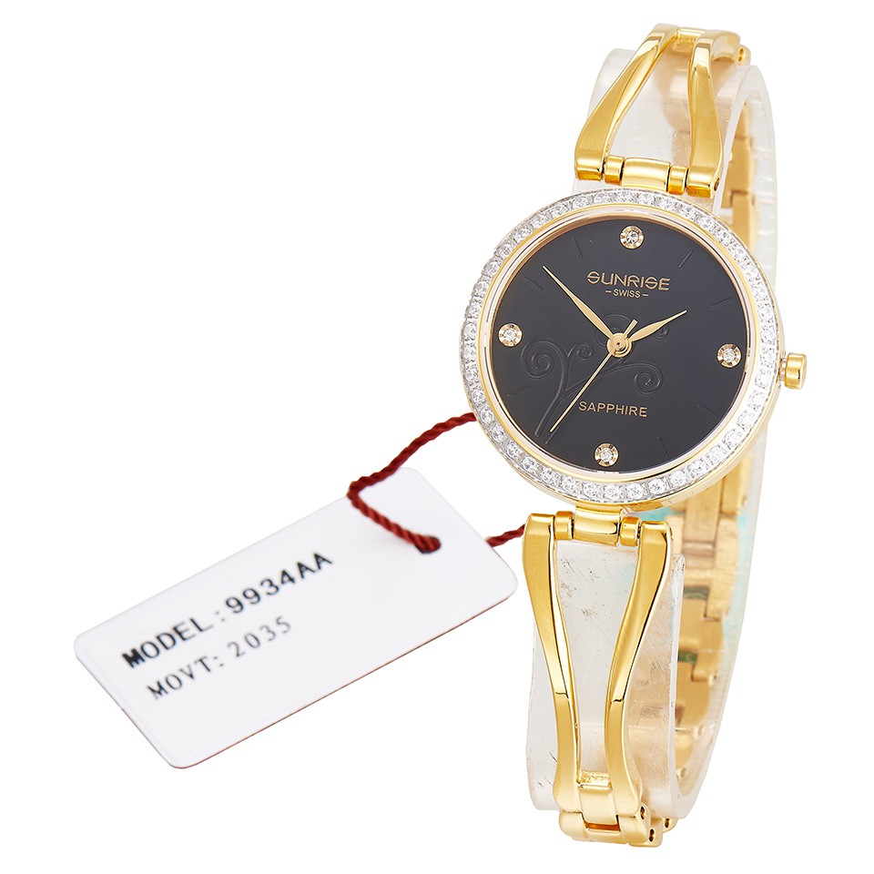 Đồng hồ nữ đính đá Sunrise 9934AA siêu mỏng kính Sapphire chống xước - Fullbox chính hãng | BigBuy360 - bigbuy360.vn