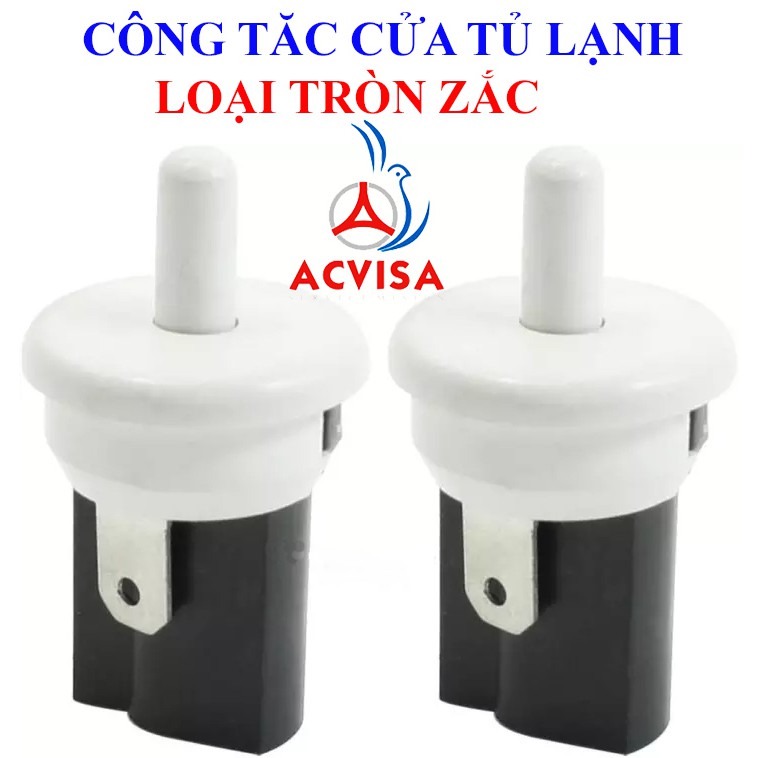 Công tắc cánh cửa tủ quần áo, tủ lạnh - công tắc hành trình mở cửa đèn sáng tròn loại dây/ loại rắc cắm tốt
