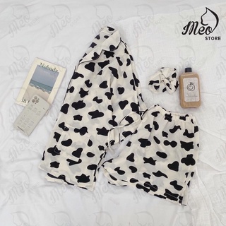 Đồ bộ lụa pijama tay cánh dơi mềm mịn mát.