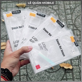 Ốp lưng likgus trong suốt chống sốc cho ip 12/12p/12pm/13/13p/13pm