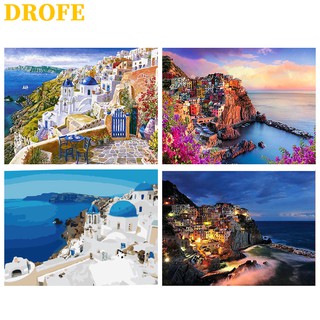 Bộ Làm Tranh Sơn Dầu Trang Trí DIY Kích Thước 40x50cm