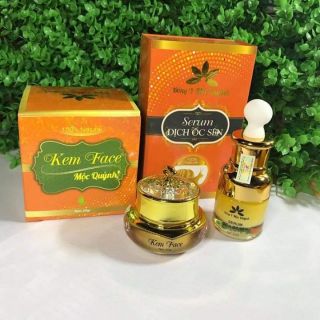 BỘ se rum ốc sên và  Kem Face Dưỡng Cao cấp Mộc Quỳnh
