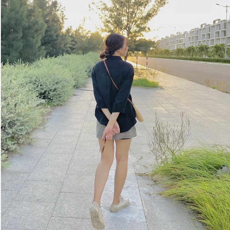 Áo Sơ mi đen tay dài