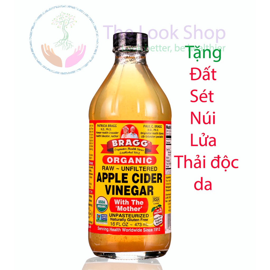 Bragg USA- Giấm táo hữu cơ Bragg Apple Cider Vinegar- Nhập khẩu chính ngạch từ Mỹ