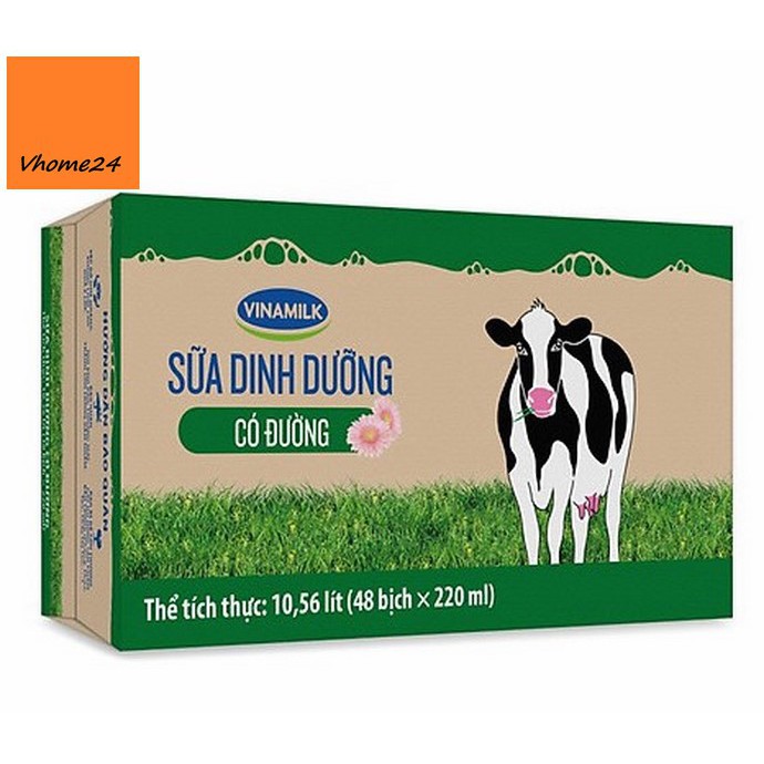 Bịch sữa dinh dưỡng có đường Vinamilk A&D3 220ml