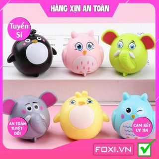 Set 6 thú dễ thương Foxi-đồ chơi chạy đà-chạy bằng dây cót hình các con vật siêu cute cho các bé