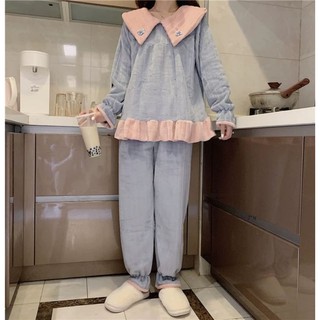 (Order) Bộ đồ ngủ mùa đông nữ