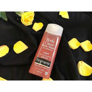 (hsd 11/2022) Sữa Tắm Giảm Mụn Lưng, Viêm Lỗ Chân Lông Neutrogena Body Clear Body Wash Pink Grapefruit