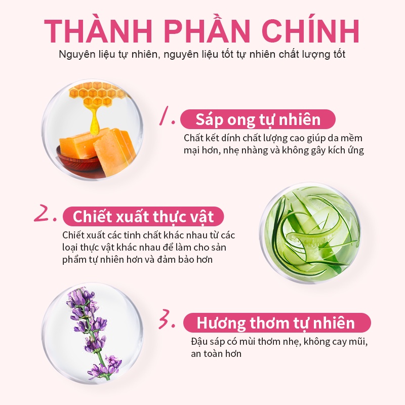 RUOALL Đậu sáp tẩy lông chuyên nghiệp cao cấp tiện dụng 100g