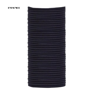 Set 100 dây thun cột tóc màu đen trơn đơn giản cá tính 4cm