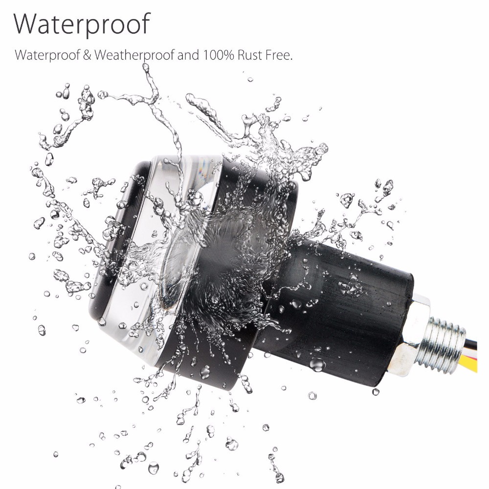 1 Đèn LED Tín Hiệu DC 12V Ánh Sáng Trắng / Vàng Gắn Tay Lái Xe Máy / Tàu Thuyền