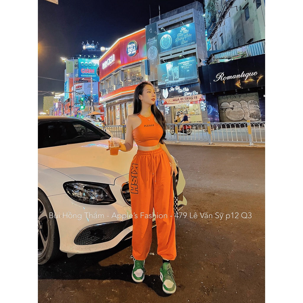 Set thể thao Kish cam đen