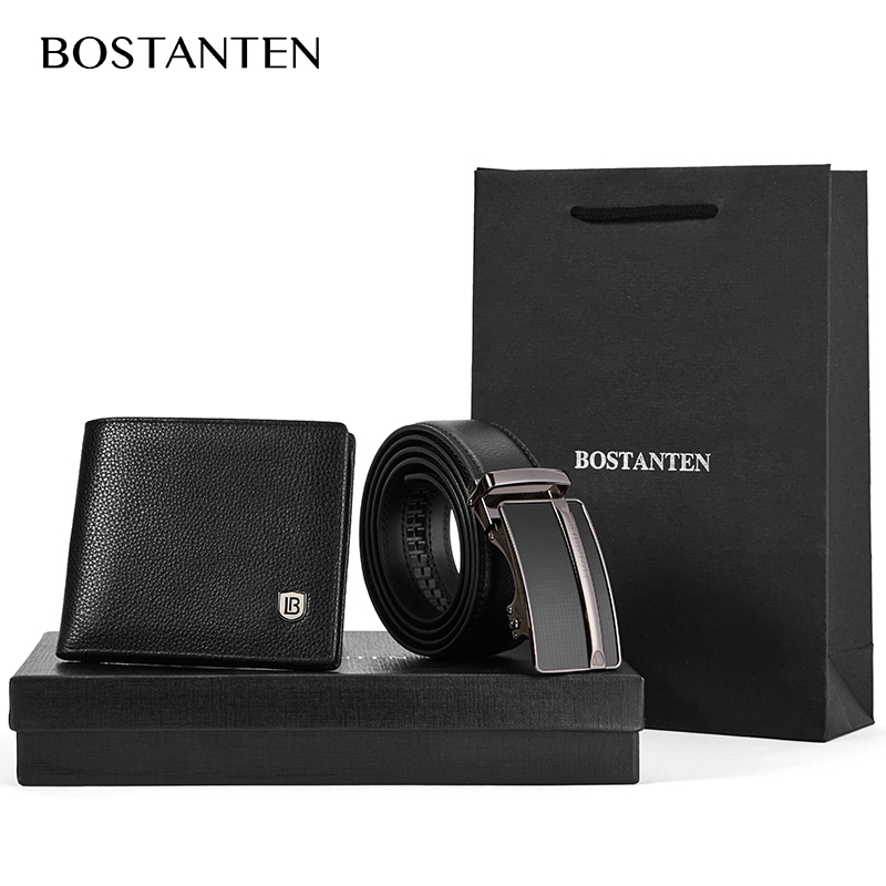 【Mã BOST1002, Đổi 20K】Bộ Ví Da + Thắt Lưng Bostanten Chất Lượng Cao Bằng Da Bò Thật Cho Nam | BigBuy360 - bigbuy360.vn