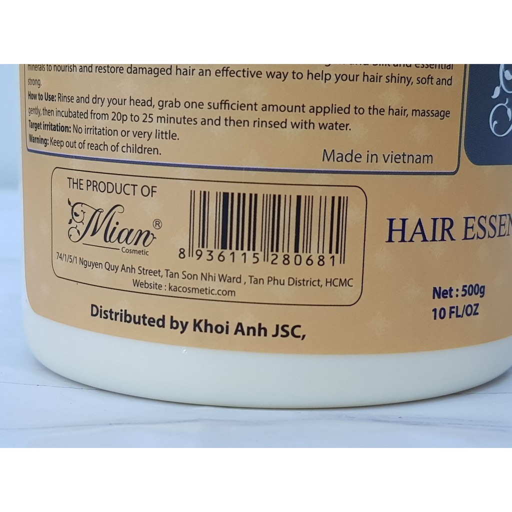 Kem Ủ Tóc Collagen Mian Hair Essence Lotion 500g