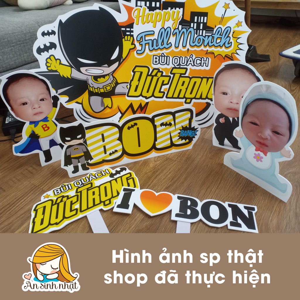 chibi cho bé, chibi sinh nhật, thôi nôi, đầy tháng