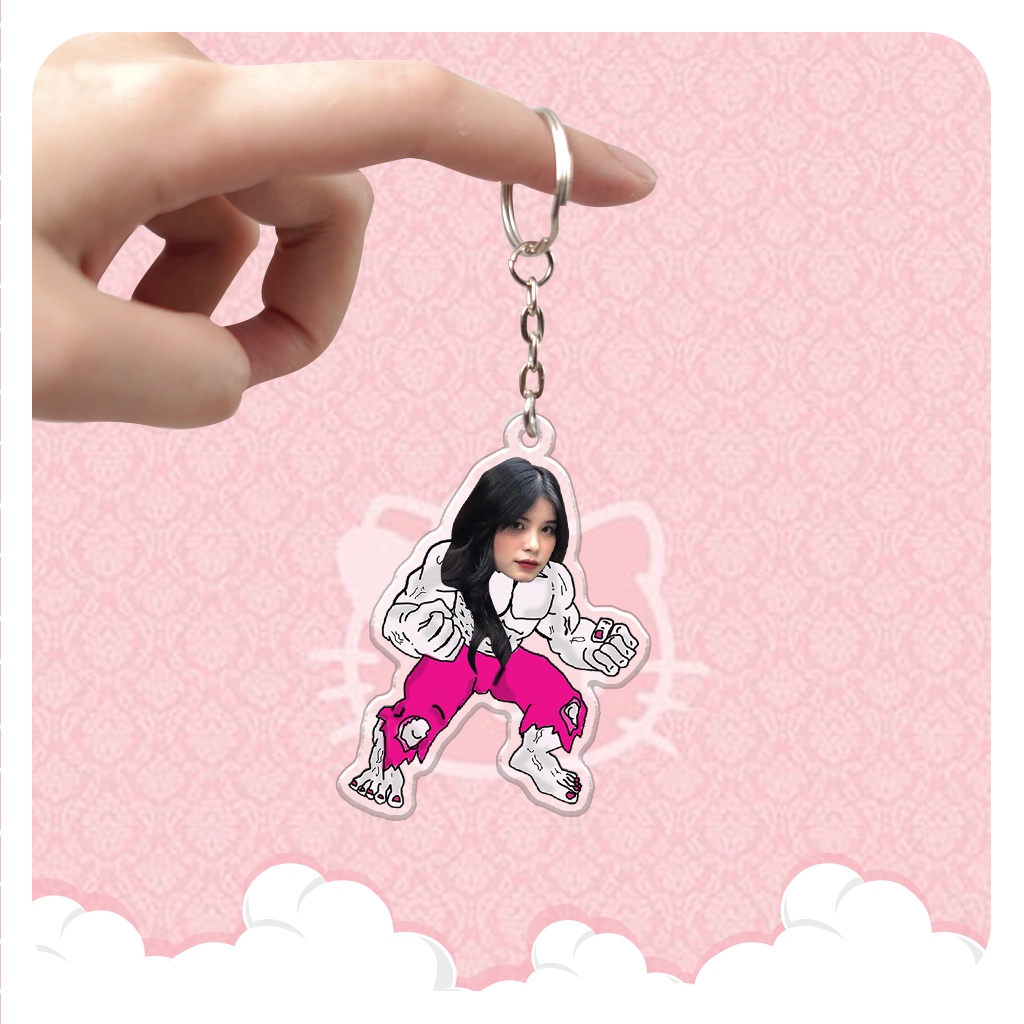Móc khóa dễ thương chị em chiến chibi theo yêu cầu