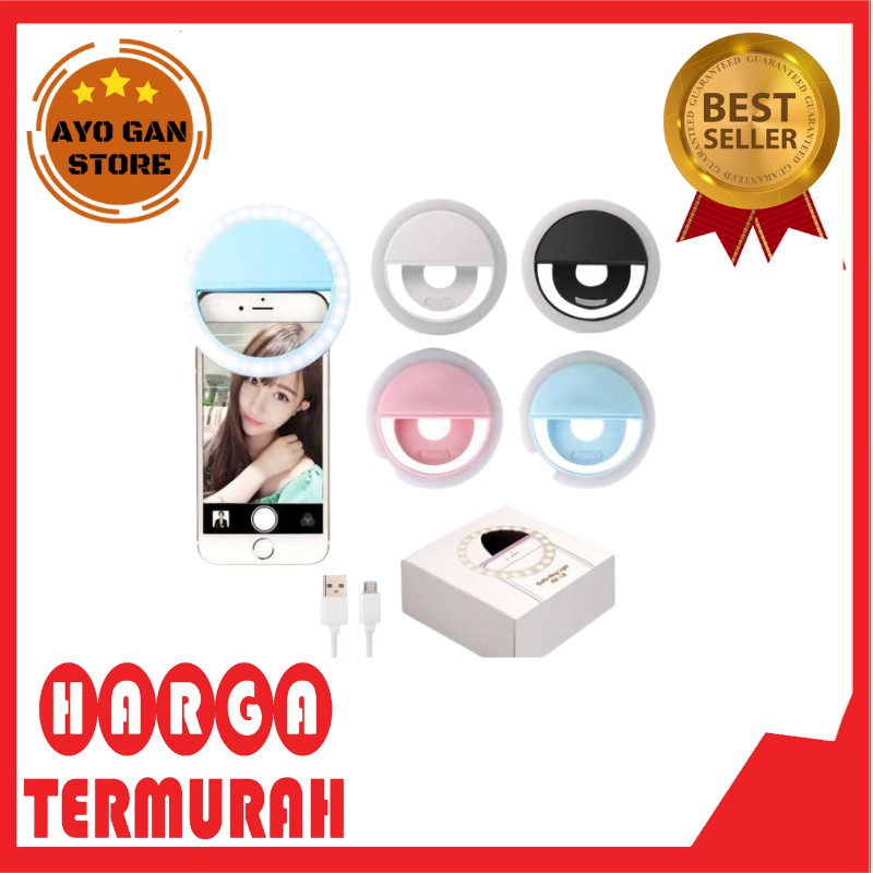 Đèn Led Tròn Mini Hỗ Trợ Chụp Ảnh Selfie