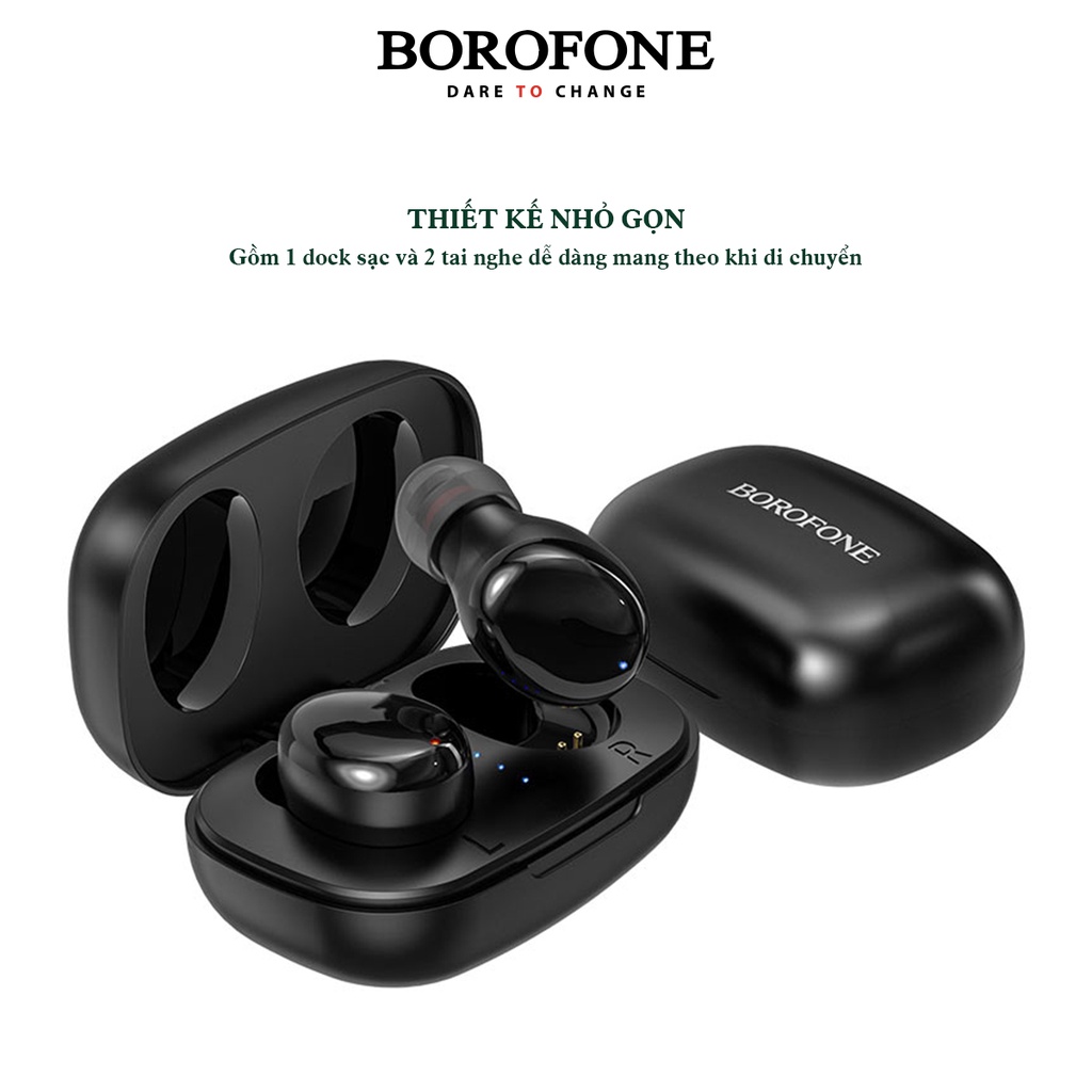 Tai nghe bluetooth không dây Borofone Be35, tại nghe chống ồn chủ động kết nối với điện thoại i.p, sam sung, oppo xiaomi