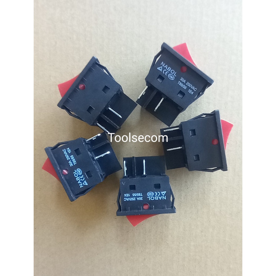 Công tắc 30A màu đỏ