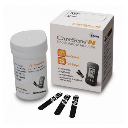 Que Thử Đường Huyết CareSens N (Hộp 25 Test)