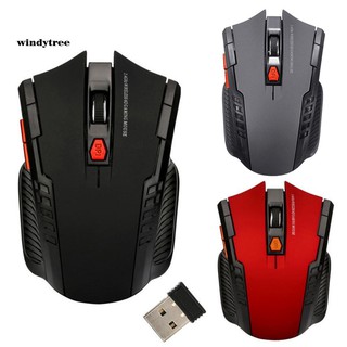 Chuột không dây 6 phím 2.4G 1600DPI để chơi game dành cho PC laptop