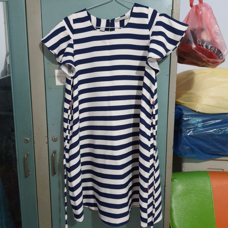 Váy/đầm bầu Anna Nina sọc xanh trắng
