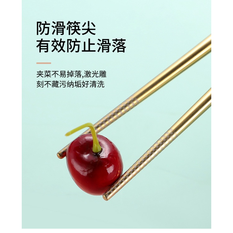 Bộ Muỗng Nĩa Đũa Bằng Thép Không Gỉ 304 Tiện Dụng Mang Theo Du Lịch