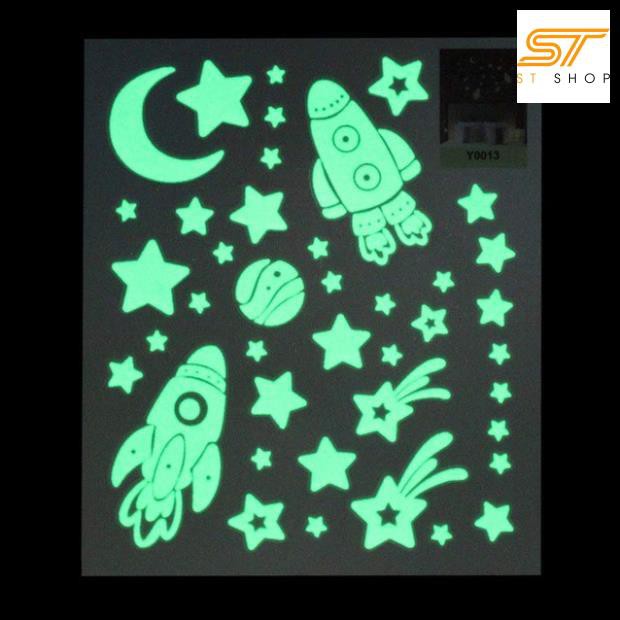 Decal Dạ Quang 8H kích thước 20cm x 30cm STShop Uy tín Chất lượng