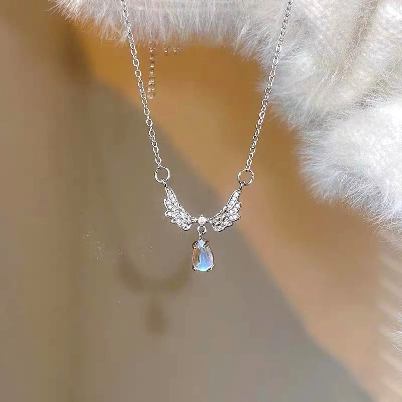 Vòng cổ Mặt Hình Cánh Thiên Thần Đính Đá Thời Trang Cho Nữ