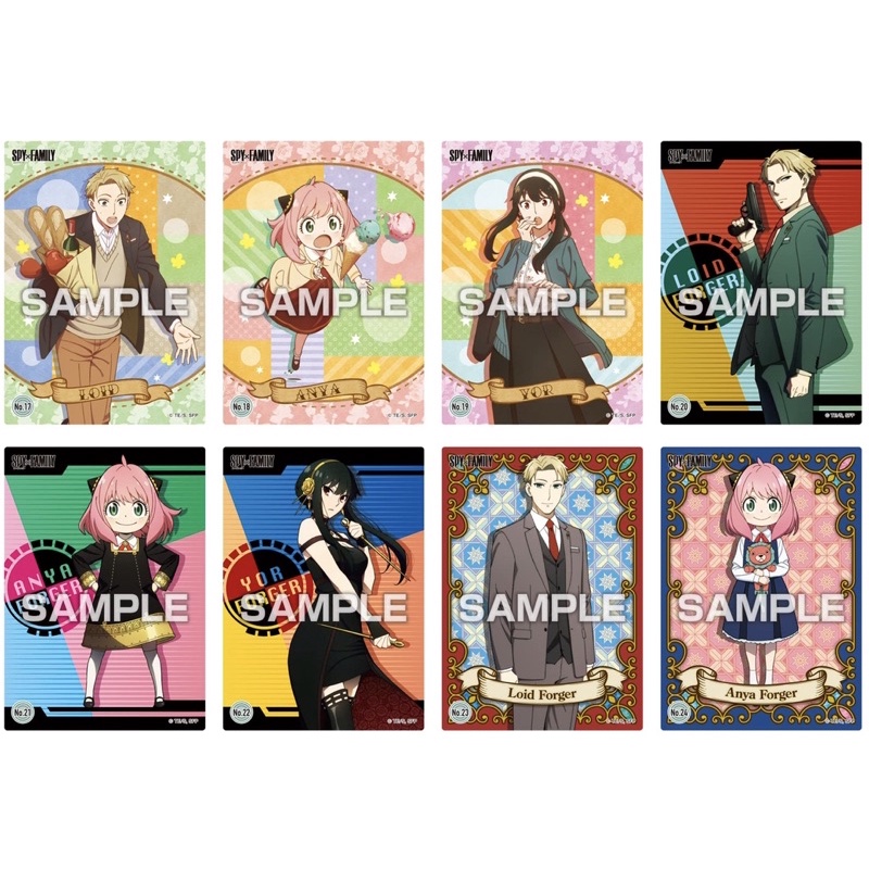 Card nhân phẩm SPY X FAMILY Clear Card Collection Gum ensky gói thẻ Spy X Family random ngẫu nhiên Anya Forger