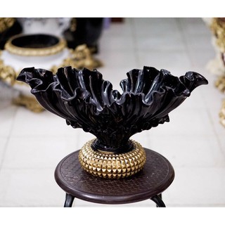 Bình hoa composite dáng thuyền cải cao 28cm