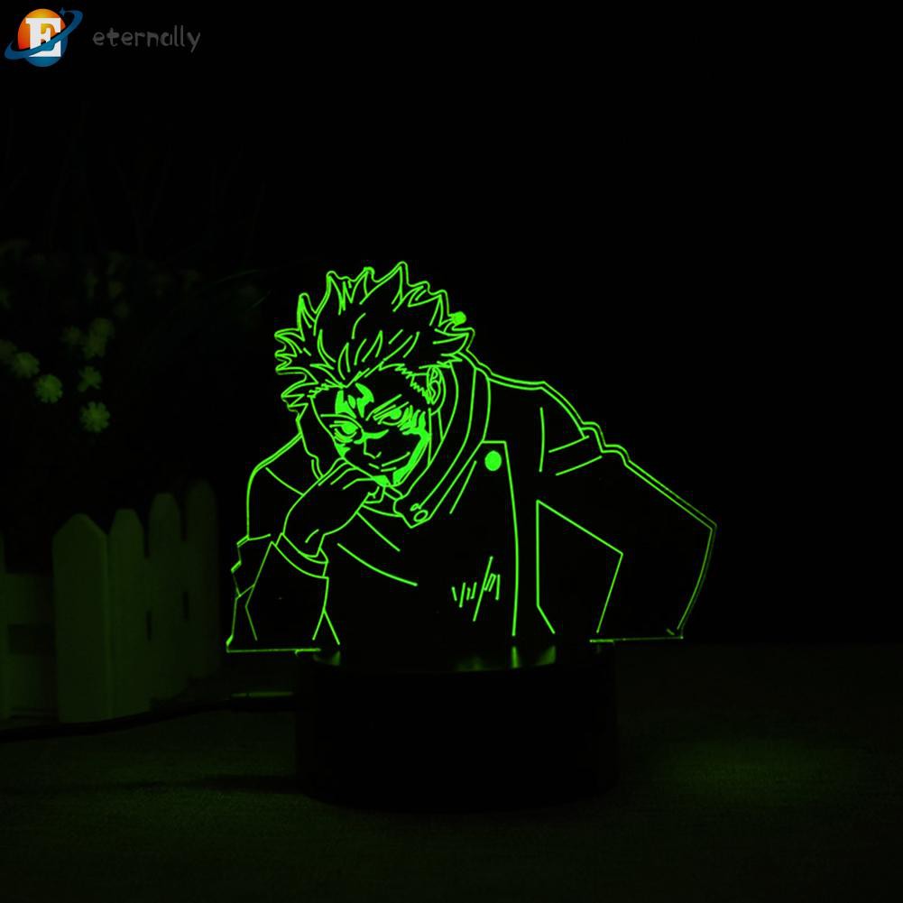 Đèn Ngủ Led 3d Hình Nhân Vật Anime Có Điều Khiển Từ Xa