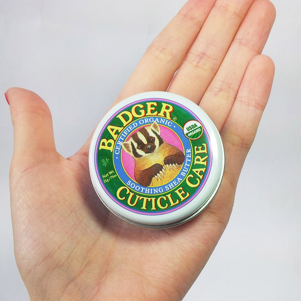 Sáp Hữu Cơ Chăm Sóc Vùng Da Quanh Móng BADGER - Cuticle Care - 21gr