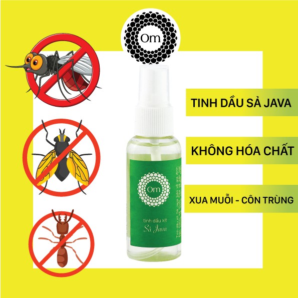 Tinh dầu xịt xua đuổi côn trùng, tinh dầu sả Java 50mL | BigBuy360 - bigbuy360.vn