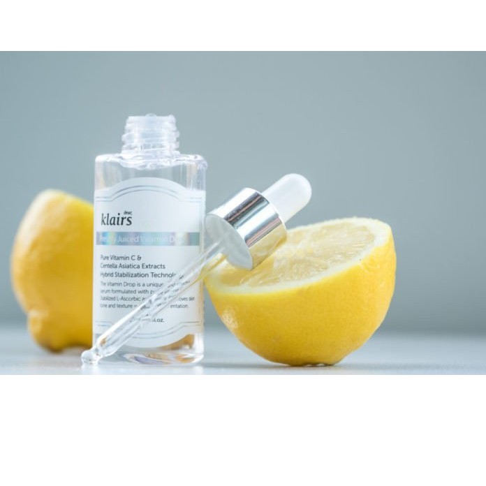 Klairs Freshly Juiced Vitamin Drop - Tinh Chất dưỡng trắng giảm thâm mụn, tái tạo da 35ml.