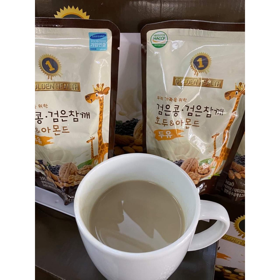 Combo 10 bịch sữa hạt GOLDEN HEALTH 195ml - Hàn Quốc