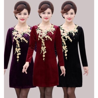 Váy nhung trung niên quảng châu