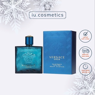Nước hoa nam Versace Eros phiên bản EDT dung tích 100ml - Dầu thơm lịch lãm đàn ông, hương thơm nam tính - iu.cosmetics