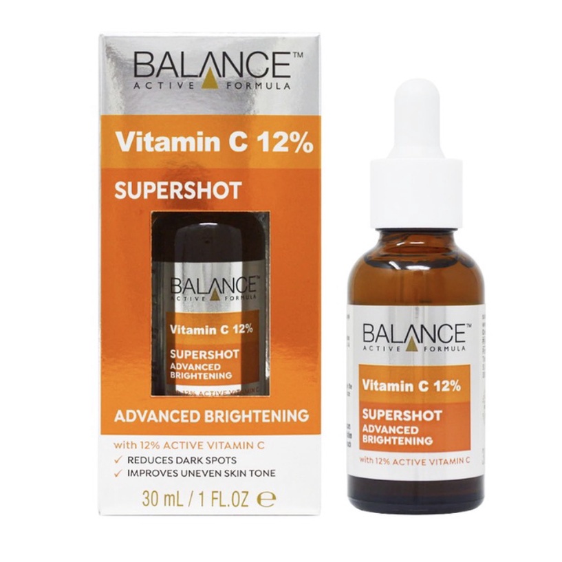 Tinh chất sáng da - mờ thâm Balance Active Formula 12% Vitamin C Supershot 30ML