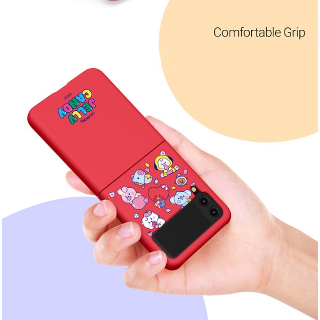 Bao da điện thoại in hình BT21 cho Samsung Galaxy Z FLIP 4 / Z FLIP4 5G