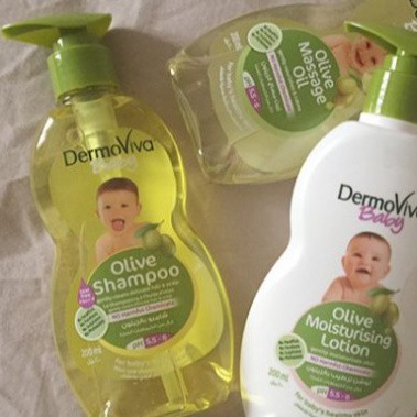 Dầu gội DermoViva chiết xuất Olive cho bé - Dermoviva Baby Olive Shampoo 200ml