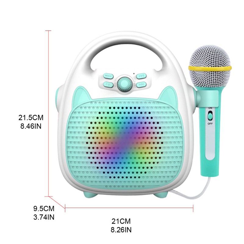 WMMB Voices Imitation Portable Microphone Bluetooth Speaker for Children