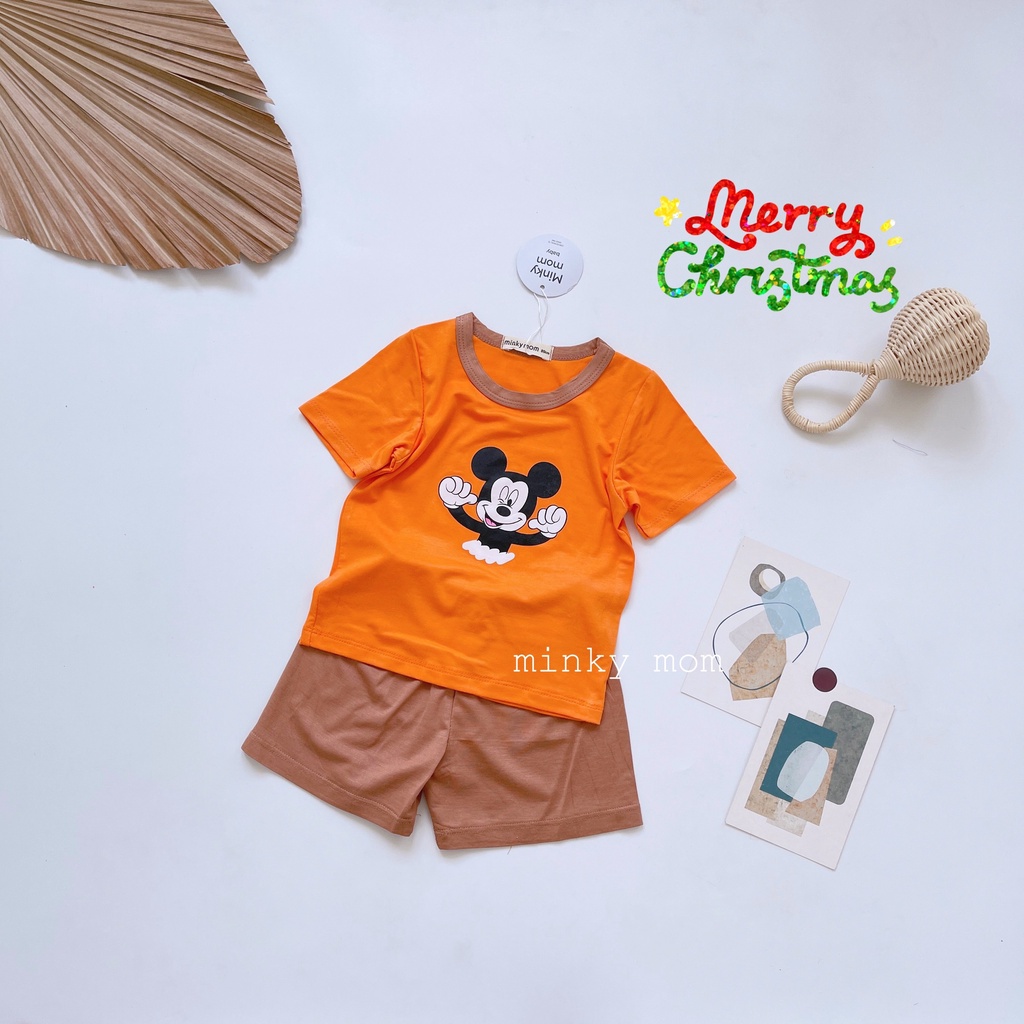 [Giá hủy diệt] Đồ Bộ Cộc Tay Phiên Bản Mikey Cho Bé Trai Và Gái từ 1 - 5 tuổi - DB8009