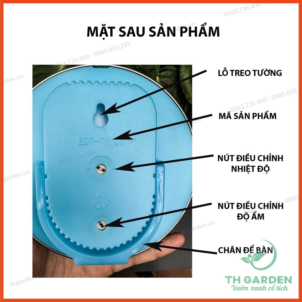 Nhiệt ẩm kế TH Garden - Thiết bị chuyên dụng đo nhiệt độ và đo độ ẩm