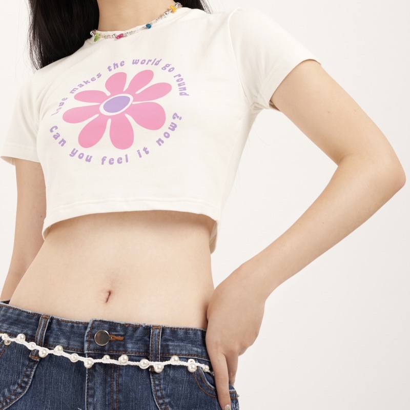 Áo ERRORIST Daisy Croptop