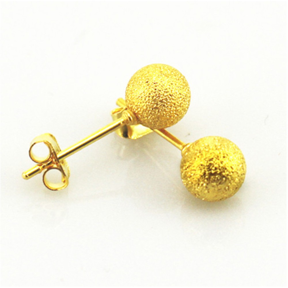 Bông Tai Nữ Mạ Vàng 24k - Hình Qủa Cầu Tròn Sang Trọng